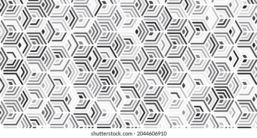 Geometric pattern with stripes polygonal shape elegant of gray background design