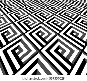 The geometric pattern with stripes, vector background. Black and white texture. Graphic modern pattern.