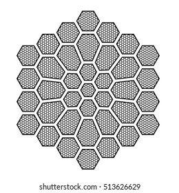 Geometric pattern. Stylish background / texture. Blackwork / Dotwork tattoo design. 