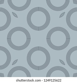 geometric pattern surrounded with dots