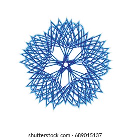 Geometric pattern symbols fractale pentagram astrology stamp label vector EPS10