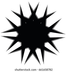 Geometric pattern symmetry pentagram vector EPS10
