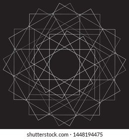 Geometric pattern symmetry symbol fractale pentagram astrology