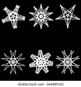 Geometric pattern symmetry symbol fractale pentogramm astrology