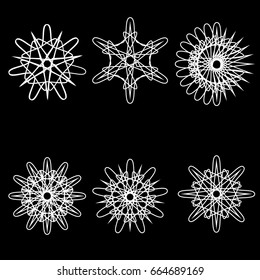 Geometric pattern symmetry symbol fractale pentogramm astrology