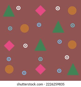 Geometric pattern, textile pattern, ethnic pattern vector, wallpaper, clothing, wrapping, fabric,modern  illustration styles.Illustration of christmas day.