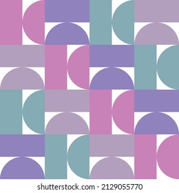 Geometric pattern for textiles or other uses with soft colors 