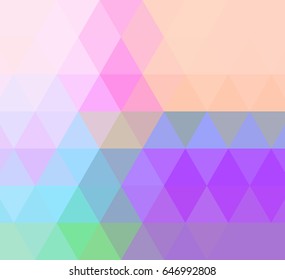 Geometric Pattern. Texture with colorful triangles.