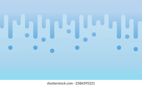 A geometric pattern that looks like dripping water (light blue)