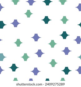 geometric pattern in three colors on a white background