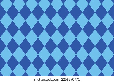 Geometrisches Muster und Kachelkunst: blaues Rautenmuster auf Zirkusboden 