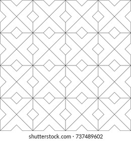 Black White Geometric Seamless Pattern Triangle Stock Vector (Royalty ...