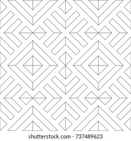 Geometric pattern for tile, paper, fabric design.