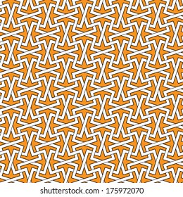  Geometric pattern. Traditional Arabic or Islamic seamless ornament.