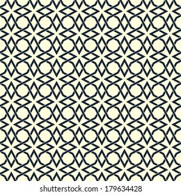  Geometric pattern. Traditional Arabic or Islamic seamless ornament.