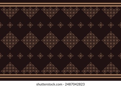 Patrón Geométrico Estilo Tradicional Tribal, Bordado De Píxeles, Patrón Geométrico. Hermoso Patrón De Fondo, Patrón De Tela Para La Ropa, Vestido, Alfombra, Cortina, Sarong, Sari, Bufandas, Batik.