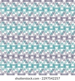 Geometric pattern with triangle, background vector pattern with rhombus, squares shape can be used for wallpaper, cover fills, web page background, surface textures. Vector linen texture.