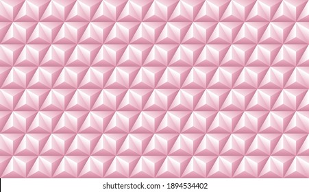 The geometric pattern with triangle. Seamless vector background. Abstract pink texture background. Graphic modern pattern. Simple triangle graphic design.Fabric pattern vector.