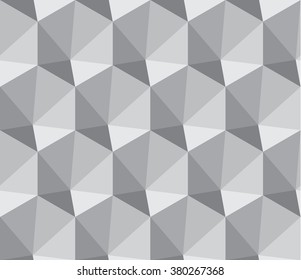 Geometric pattern of triangles. Gray