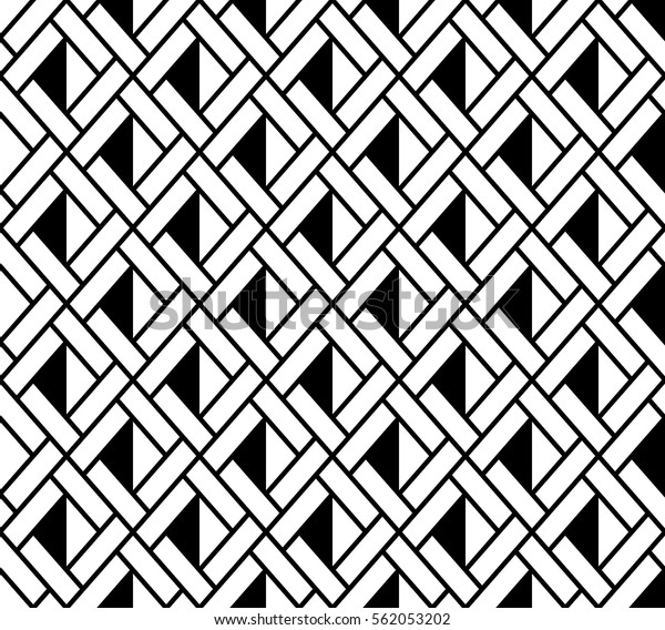 Geometric Pattern Triangles Lines Seamless Vector Stock Vector (Royalty ...