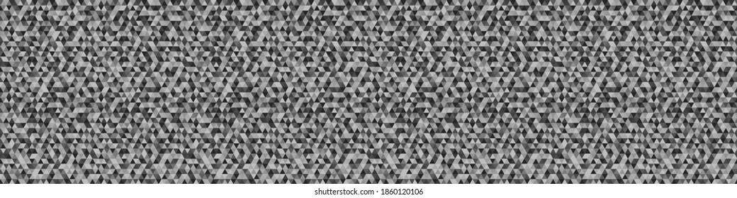 Geometric pattern from triangles. Seamless pattern. Triangle background. Black and white wallpaper
