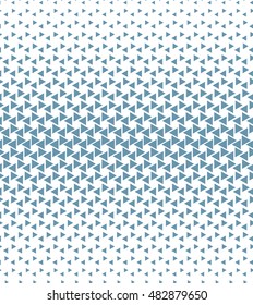 The geometric pattern with triangles. Seamless vector background. Blue and white texture. Graphic modern pattern.