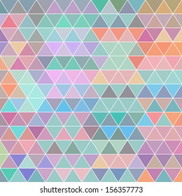 Geometric pattern with triangles in vector