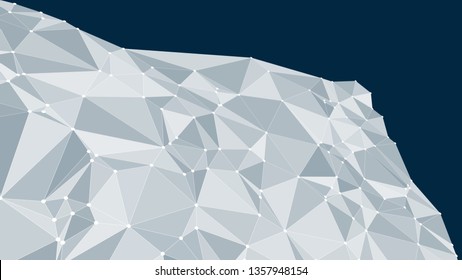 Geometric pattern triangles vector, tech layout concept