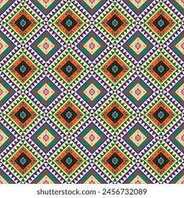 Geometric pattern, Tribal background, ethnic style for carpet, textile, curtain, backdrop.