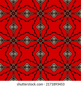 Geometric Pattern with Tribal Shape. Designed in Ikat, Boho, Aztec, Folk, Motif, Gypsy, colorful Arabic Style. Ideal for Fabric Garment, Ceramics, Wallpaper. Vector Illustration
