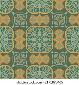 Geometric Pattern with Tribal Shape. Designed in Ikat, Boho, Aztec, Folk, Motif, Gypsy, colorful Arabic Style. Ideal for Fabric Garment, Ceramics, Wallpaper. Vector Illustration
