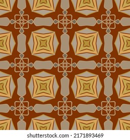 Geometric Pattern with Tribal Shape. Designed in Ikat, Boho, Aztec, Folk, Motif, Gypsy, colorful Arabic Style. Ideal for Fabric Garment, Ceramics, Wallpaper. Vector Illustration