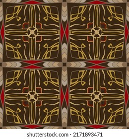 Geometric Pattern with Tribal Shape. Designed in Ikat, Boho, Aztec, Folk, Motif, Gypsy, colorful Arabic Style. Ideal for Fabric Garment, Ceramics, Wallpaper. Vector Illustration
