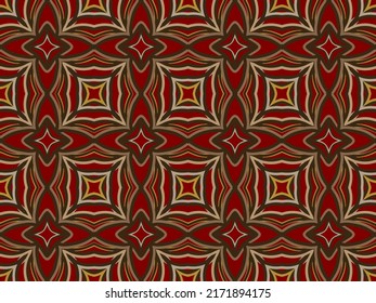 Geometric Pattern with Tribal Shape. Designed in Ikat, Boho, Aztec, Folk, Motif, Gypsy, Luxury Arabic Style. Ideal for Fabric Garment, Ceramics, Wallpaper. Vector Illustration