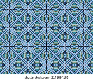 Geometric Pattern with Tribal Shape. Designed in Ikat, Boho, Aztec, Folk, Motif, Gypsy, Luxury Arabic Style. Ideal for Fabric Garment, Ceramics, Wallpaper. Vector Illustration