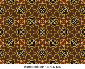 Geometric Pattern with Tribal Shape. Designed in Ikat, Boho, Aztec, Folk, Motif, Gypsy, Luxury Arabic Style. Ideal for Fabric Garment, Ceramics, Wallpaper. Vector Illustration