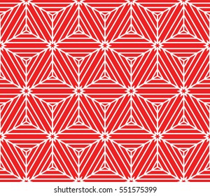geometric pattern of various cube. vector illustration. red color
