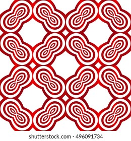 geometric pattern of various shapes. vector illustration. red gradient.