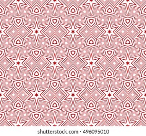 geometric pattern of various shapes. vector illustration. red gradient.