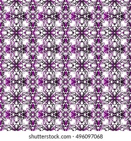 geometric pattern of various shapes. vector illustration. purple gradient.