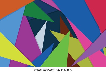 Geometric pattern vector background banner abstract design triangle graphics. Banner design for businesses, websites and others.