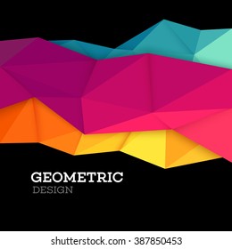 geometric pattern vector background banner abstract design triangle graphics