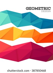 geometric pattern vector background banner abstract design triangle graphics