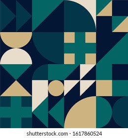 Geometric pattern vector background design of vector colorful abstract color prints with rectangles, squares and circles. Eps 8 vector.