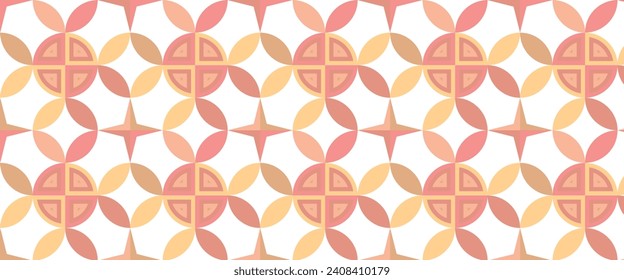 Geometric pattern vector background with Scandinavian abstract color or Swiss geometry prints of rectangles, squares and circles shape design