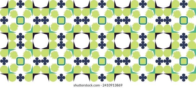 Geometric pattern vector background with Scandinavian abstract color or Swiss geometry prints of rectangles, squares and circles shape design