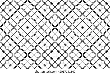 Geometric of pattern vector. Design of diagonal tile black on white background. Design print for illustration, textile, wallpaper, texture, background. Set 3