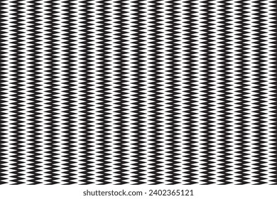 Geometric of pattern vector. Design zigzag stripe black on white background. Design print for illustration, textile, carpet,  cover, card, background, wallpaper. Set 1a