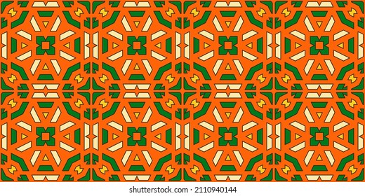 geometric pattern in vector format cartoon style