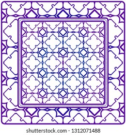 Geometric Pattern. Vector Illustration. Design For Wallpaper, Flyer, Book, Brochure. Purple gradient color.